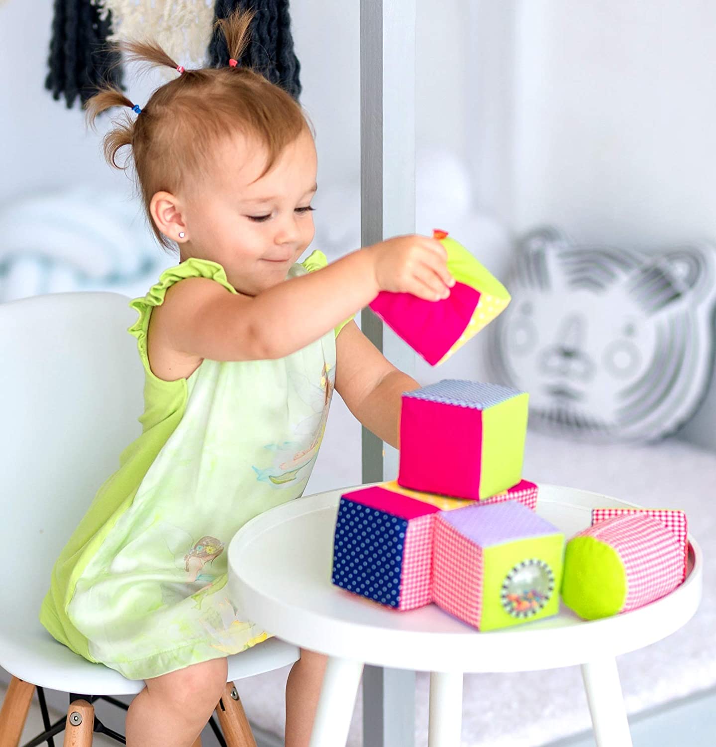 Macik Cubes Mousse Enfants Cubes A Empiler Bebe Jouet Eveil Bebe Cube Developpement Motricite Jouets Bebe 6 Mois Cliquetis Jouets Apprentissage Bebe De 12 A 18 Mois Peluches